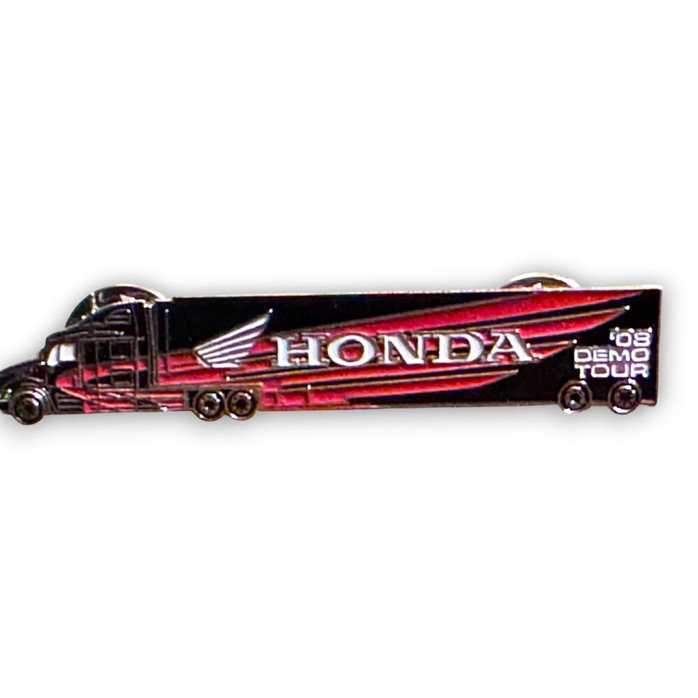 2008 Honda Demo Tour Semi Truck Enamel Pin 2.25" Rare Promotional Collectible